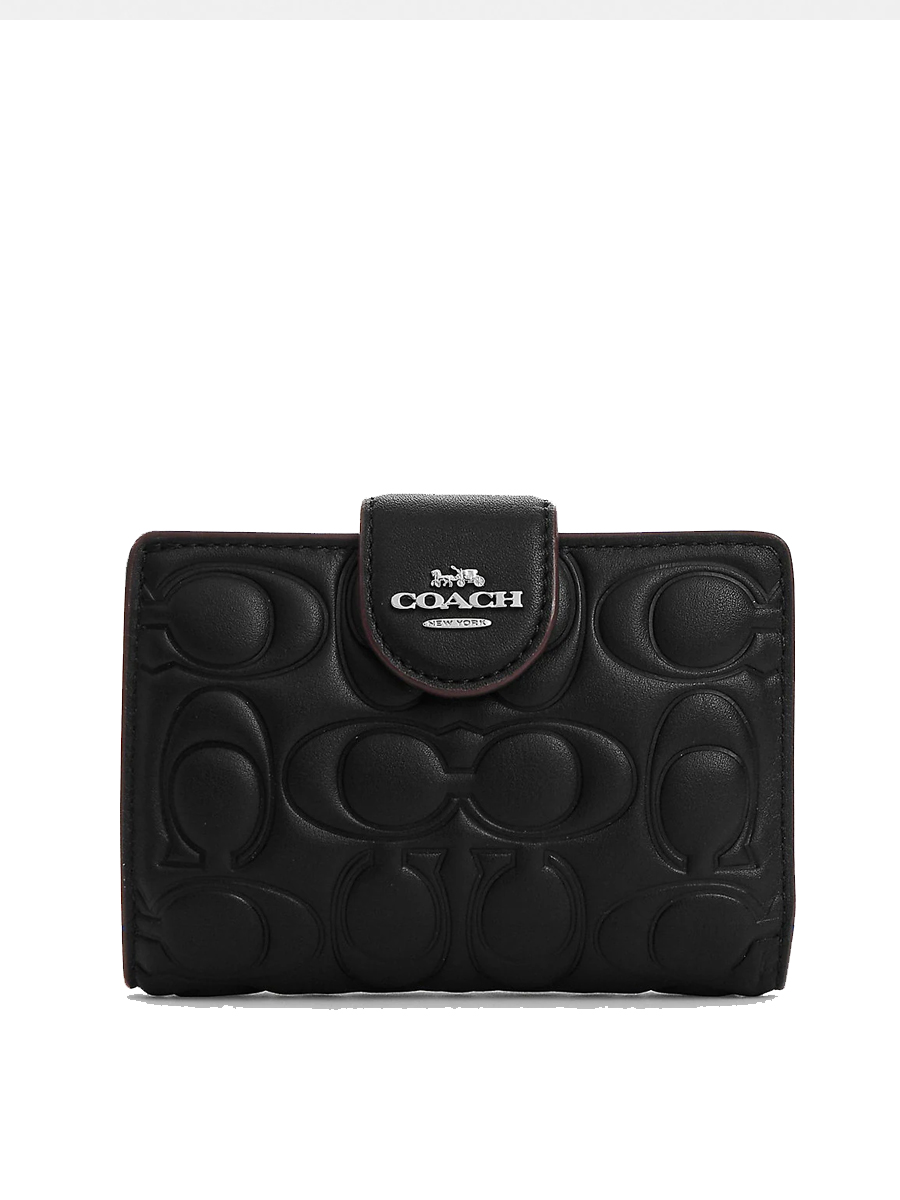 COACH Medium Corner Zip Wallet With Signature